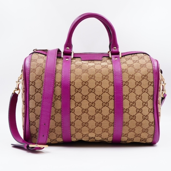 BA01❤️ Gucci GG Canvas Boston Bag - Picture 1 of 16